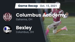 Recap: Columbus Academy  vs. Bexley  2021