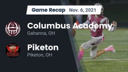 Recap: Columbus Academy  vs. Piketon  2021