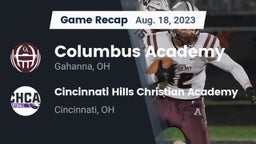 Recap: Columbus Academy  vs. Cincinnati Hills Christian Academy 2023