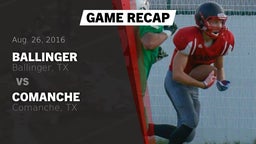 Recap: Ballinger  vs. Comanche  2016
