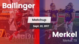 Matchup: Ballinger vs. Merkel  2017