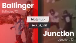 Matchup: Ballinger vs. Junction  2017