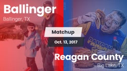 Matchup: Ballinger vs. Reagan County  2017