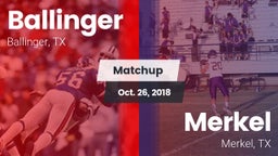 Matchup: Ballinger vs. Merkel  2018