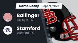 Recap: Ballinger  vs. Stamford  2022
