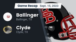 Recap: Ballinger  vs. Clyde  2023