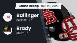 Recap: Ballinger  vs. Brady  2023