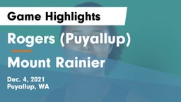 Rogers  (Puyallup) vs Mount Rainier  Game Highlights - Dec. 4, 2021