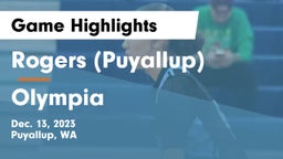 Rogers  (Puyallup) vs Olympia  Game Highlights - Dec. 13, 2023