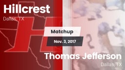 Matchup: Hillcrest vs. Thomas Jefferson  2017