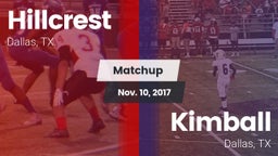 Matchup: Hillcrest vs. Kimball  2017