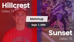 Matchup: Hillcrest vs. Sunset  2018