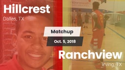 Matchup: Hillcrest vs. Ranchview  2018