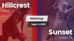 Matchup: Hillcrest vs. Sunset  2019