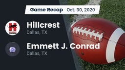 Recap: Hillcrest  vs. Emmett J. Conrad  2020