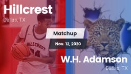 Matchup: Hillcrest vs. W.H. Adamson  2020