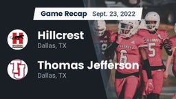 Recap: Hillcrest  vs. Thomas Jefferson  2022