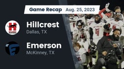 Recap: Hillcrest  vs. Emerson  2023