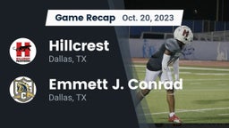 Recap: Hillcrest  vs. Emmett J. Conrad  2023