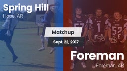 Matchup: Spring Hill vs. Foreman  2017