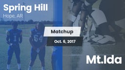 Matchup: Spring Hill vs. Mt.Ida 2017