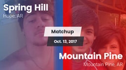 Matchup: Spring Hill vs. Mountain Pine  2017