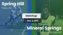 Matchup: Spring Hill vs. Mineral Springs  2017
