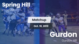 Matchup: Spring Hill vs. Gurdon  2019