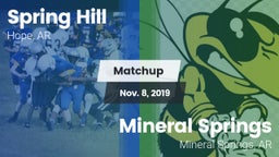 Matchup: Spring Hill vs. Mineral Springs  2019