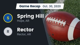 Recap: Spring Hill  vs. Rector  2020