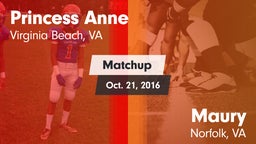 Matchup: Princess Anne vs. Maury  2016