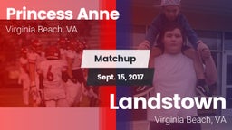 Matchup: Princess Anne vs. Landstown  2017
