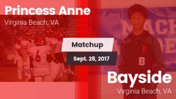 Matchup: Princess Anne vs. Bayside  2017