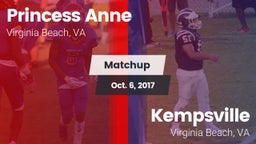 Matchup: Princess Anne vs. Kempsville  2017