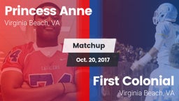 Matchup: Princess Anne vs. First Colonial  2017