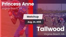 Matchup: Princess Anne vs. Tallwood  2018