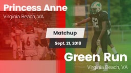 Matchup: Princess Anne vs. Green Run  2018