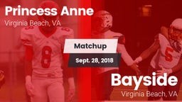 Matchup: Princess Anne vs. Bayside  2018