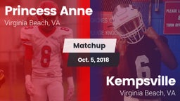 Matchup: Princess Anne vs. Kempsville  2018