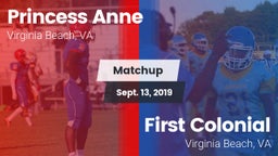 Matchup: Princess Anne vs. First Colonial  2019