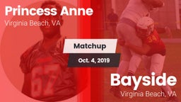 Matchup: Princess Anne vs. Bayside  2019