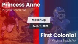 Matchup: Princess Anne vs. First Colonial  2020