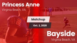 Matchup: Princess Anne vs. Bayside  2020