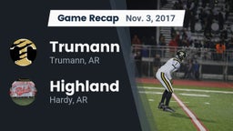 Recap: Trumann  vs. Highland  2017