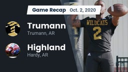 Recap: Trumann  vs. Highland  2020