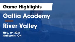 Gallia Academy vs River Valley  Game Highlights - Nov. 19, 2021