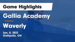 Gallia Academy vs Waverly  Game Highlights - Jan. 8, 2022