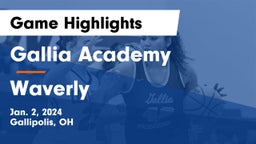 Gallia Academy vs Waverly  Game Highlights - Jan. 2, 2024