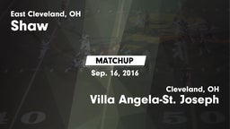 Matchup: Shaw vs. Villa Angela-St. Joseph  2016