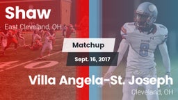 Matchup: Shaw vs. Villa Angela-St. Joseph  2017